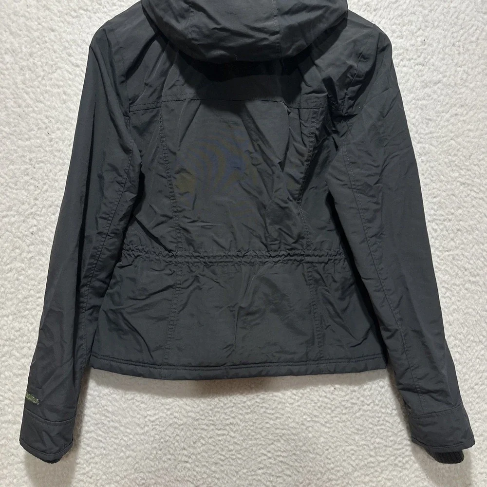 Abercrombie & Fitch AF Women's M Winter Coat Parka Gray Hooded‎ Full Zip